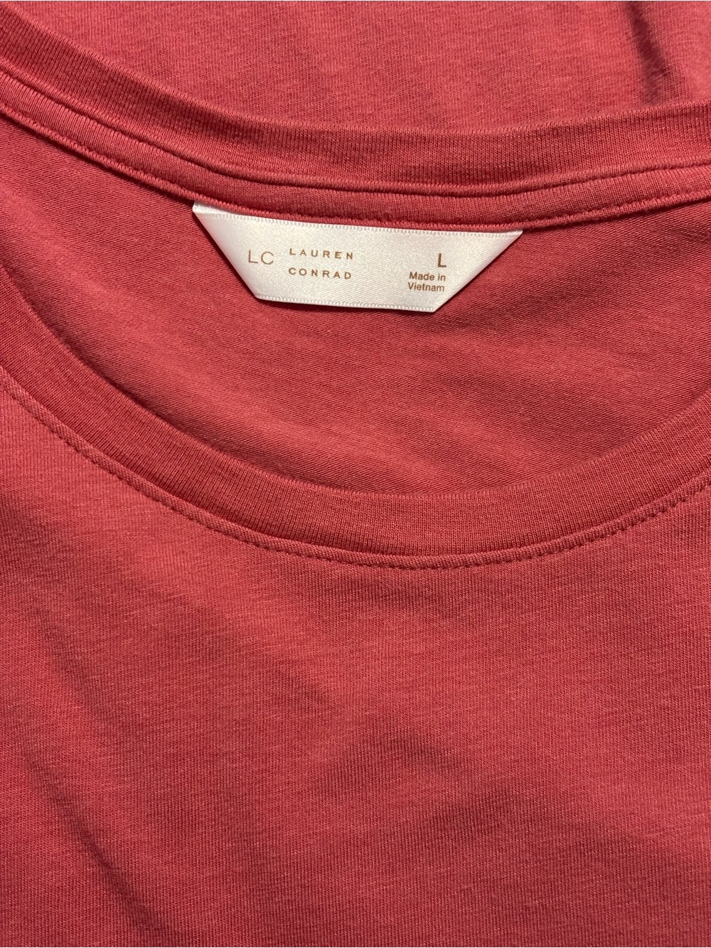 LC Lauren Conrad Dusty Rose Pleated Long-Sleeve Top - Women’s Size Large - Picture 7 of 13